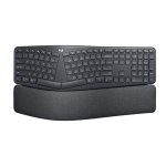 Tastatur Logitech ERGO K860 gebogen komplett kabellos Bluetooth und RF Wireless
