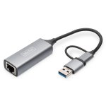Gigabit Ethernet Adapter USB-C 2.5G Digitus DN-3028 USB A RJ-45