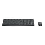 Tastiera Logitech MK235 wireless completa con mouse ottico grigio QWERTZ