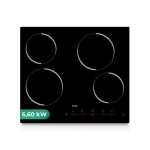 Placa Vitrocerámica Svan SV4601 6600W 4 Fuegos Negro 60 cm