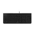 Teclado Cherry KC 1000 alámbrico USB QWERTY completo negro para oficina