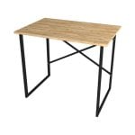 Escritorio Basik Line Mapa 75x90x60 cm Natural/Negro