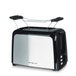 Toaster Emerio TO-123924 2 Scheiben 750 W 7 Braeunungsstufen Aufwaermen Auftauen Schwarz Edelstahl