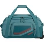 Bolsa de Viaje American Tourister City Racer S 55x35x25cm 2 Ruedas Azul Verdoso