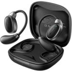Auriculares Vention NBS sans fil Bluetooth 5.4 Open Ear avec ANC et IPX4 noirs