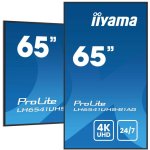 Écran PC iiyama LH6541UHS-B1AG 64,5" UltraHD 4K 60Hz VA XL 24/7 Haut-parleurs