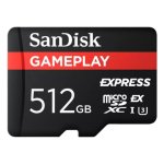 Memoria flash Sandisk GamePlay Express 512GB MicroSD Clase 10 UHS-I