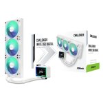 Refrigerazione Liquida AsRock Challenger White 360mm 3 Ventole LED