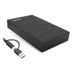 Caja PC Hamlet HXD3U6G-AC 3.5" Plástico Negro USB-C y USB-A