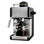 Máquina de café expresso Klack 800W 3,5 Bares com espumador inox 4 chávenas