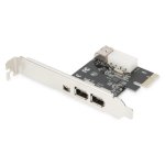 Netzwerkkarte Digitus Firewire 1394a PCI Express 0,4 Gbit/s 4 Ports