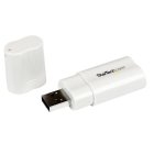 Adaptador de Audio USB Estéreo StarTech.com Blanco