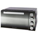 Kompakter ProfiCook MBG 1277 Mini-Backofen 30L 1500W Pizzastein Schwarz