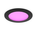 Luminária embutida fina Philips Hue Downlight 170 mm Bluetooth/Zigbee Preto Multi