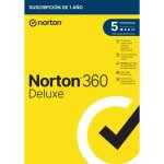 Suite de seguridad Norton 360 Deluxe 1 licencia 1 año 5 dispositivos 50 GB Descarga Digital