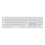 Tastatur Apple Magic Keyboard magnetisch mit Touch ID und Ziffernblock weiß QWERTZ