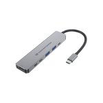 Base para portátiles Conceptronic DONN33G USB 3.2 Type-C 100 W Plata