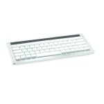 Teclado Rapoo KX Mini sem fios RF QWERTZ retroiluminado prata e branco