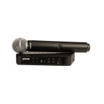 Microphone Shure BLX24/PG58 main sans fil 100 m autonomie 14 h LED