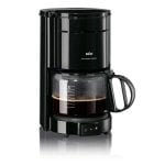 Caffettiera a filtro Braun KF 47/1 BK 1000 W 10 Tazze Nera con funzione antigoccia