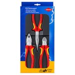 Juego de herramientas mecánicas Knipex 00 20 12 Rojo/Amarillo 3 herramientas