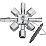 Chave para armários Knipex 00 11 01 Aço inoxidável 10 cabeçalhos