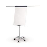 Porta-cartazes Maul 6372682 660x970 mm Retrato com 5 Rodas e Altura Ajustável