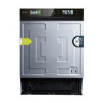 Geschirrspüler Bolero 6620 S-BI 15 Maßgedecke Klasse C mit Inverter-Motor und FullColor XXL Display