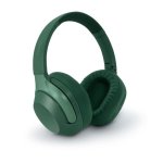 Auriculares Mooov inalámbricos Bluetooth con Cancelación Activa de Ruido, Micrófono y audio espacial Verde reciclado
