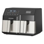 Freidora de Aire Doble Black & Decker BXAF9000E 9L 2500W con Double Cooking y Pantalla Táctil