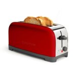 Tostadora vintage Taurus Vintage Red 2 ranuras largas 1400 W 6 niveles roja