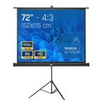 Schermo da proiezione Iggual 72" con treppiede e borsa