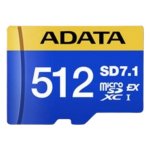 Tarjeta MicroSDXC A-Data UD512GEX3L1-C 512 GB UHS-II 800 MB/s Azul Amarillo