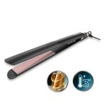 Plancha de Pelo Keratina Cecotec Lisse NanoSilk Essence Black 230ºC Autoapagado Bolsa de Viaje Negro