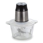Picadora de alimentos eléctrica Dam Electronics con motor de cobre 300W y vaso de cristal 2 L