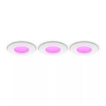 Luminária embutida fina Philips Hue 90 mm Bluetooth/Zigbee Multi