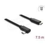 Cable USB DeLOCK 87241 7.5 m USB-C a USB-C 10 Gbit/s Negro