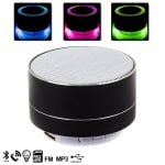 Colunas Dam Electronics Bluetooth Metálicas 3W com luz LED e mãos livres
