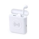 Auriculares Dam Electronics inalámbricos Bluetooth 4.2 con power bank 5200 mAh blancos