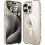 Funda para móvil Just In Case 8305992 Cover TPU Transparente com anilha para iPhone 15 Pro Max