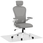 Homcom Conjunto De Oficina Incluye 1 Silla De Oficina Y 1 Alfombra Protectora
