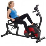 Homcom Bicicleta Estática Con Respaldo 8 Niveles Resistencia Volante Monitor Lcd