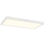 Homcom Juego De 4 Lámparas De Techo Color Regulable 60x30x3,7 Cm Blanco