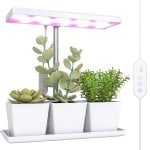 Outsunny Lámpara De Planta 30 Led Con Temporizador Automático Y 5 De Brillo