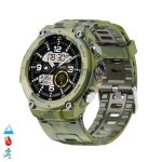 Dam Electronics Smartwatch Q666K Bluetooth 1,28 pollici Metallo IP68 Pulsometro Tensiometro