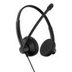 Epos IMPACT 100 kabelgebundene USB-C und USB-A Headset mit Geräuschunterdrückung, schwarz