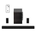 Ultimea Barra de Sonido Skywave Serise 7.1.4 Dolby Atmos Bluetooth 5.4 980W Subwoofer