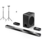 Barra de Som Ultimea 5.1.2 520W Bluetooth Subwoofer Sem Fios Dolby Atmos