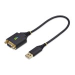 Cable Adaptador StarTech USB a Serie RS-232 de 30cm con Retención COM