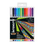 Set di 12 Pennarelli BIC Intensity Medium a Lunga Durata